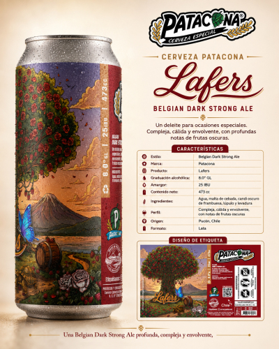 Lafers, Belgian Dark Strong Ale Patacona 8,0%